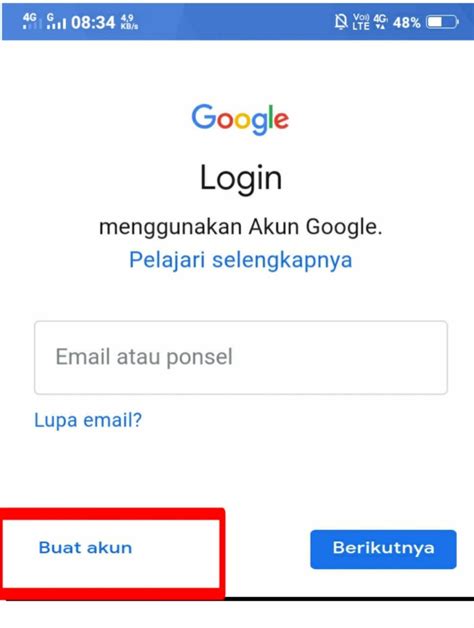 Akun Google.
